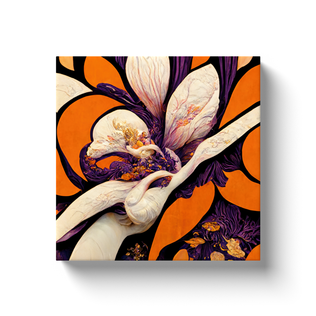 Art Nouveau, floral, Canvas Wraps