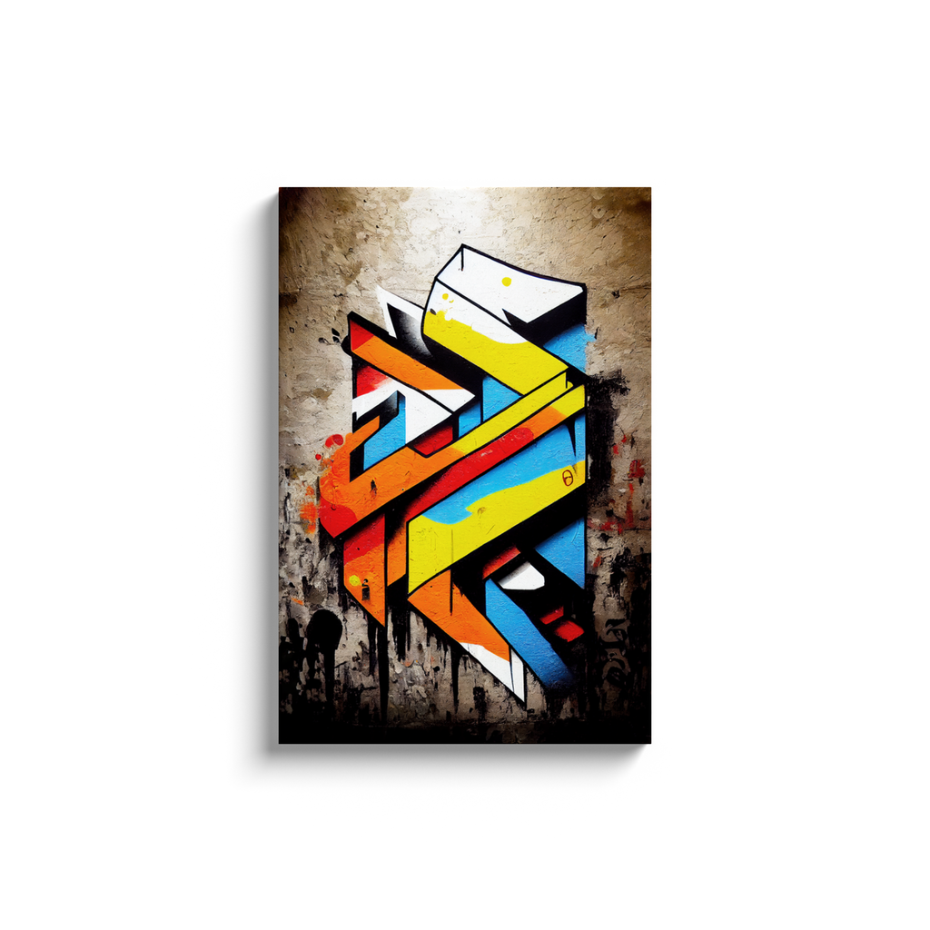 Canvas Wrap, Street Graffiti, Abstract