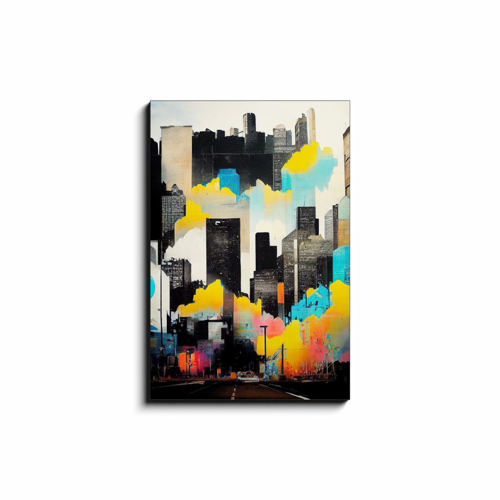 Cityscapes, Graffiti, Canvas Wraps