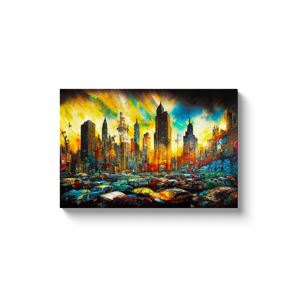 Cityscapes, Graffiti, Canvas wrap