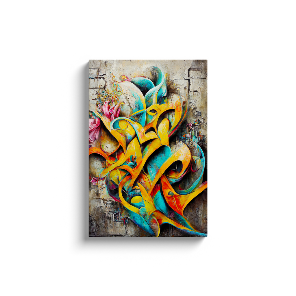 Canvas Wrap, Graffiti, Abstract, Grunge