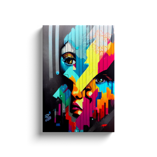 Canvas Wrap, Street Graffiti, Abstract