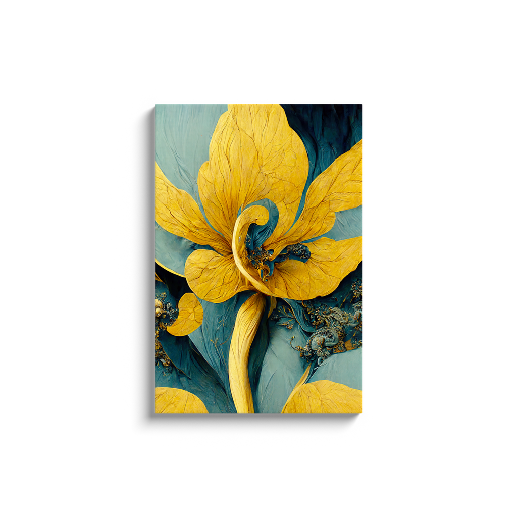 Art Nouveau, floral, Canvas Wraps