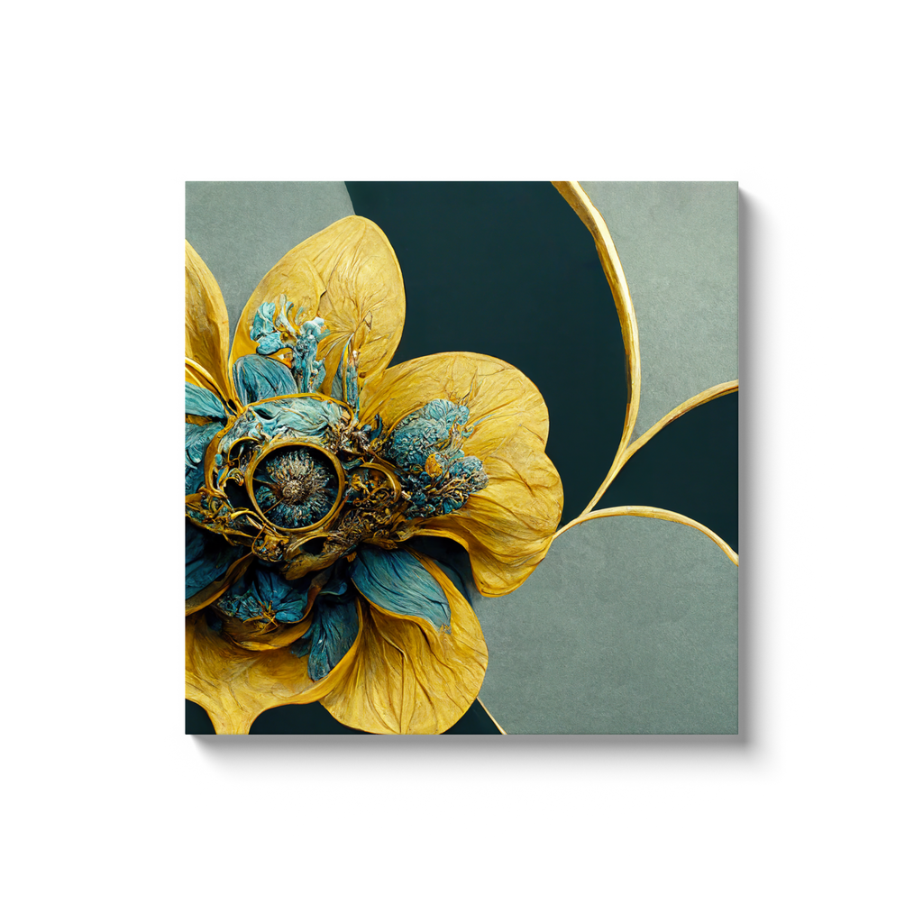 Art Nouveau, floral, Canvas Wraps