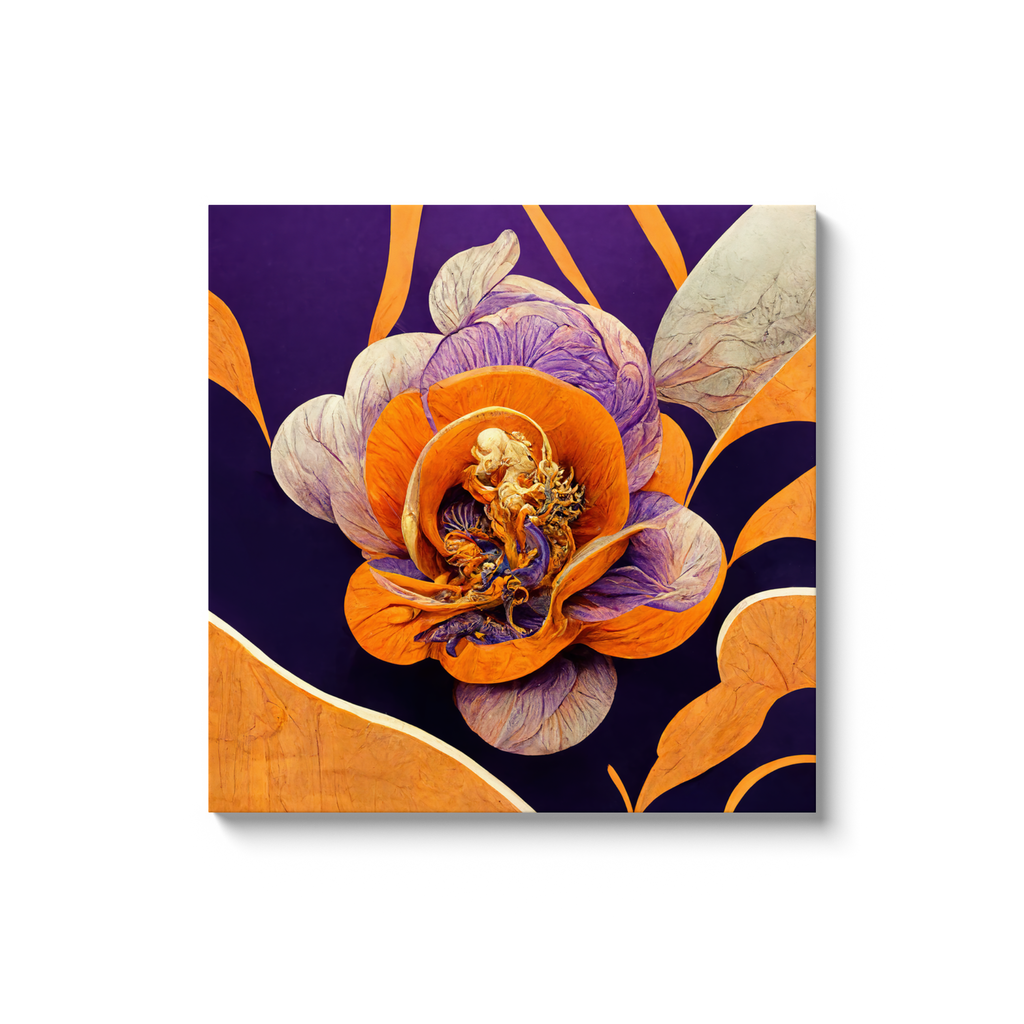 Art Nouveau, floral, Canvas Wraps