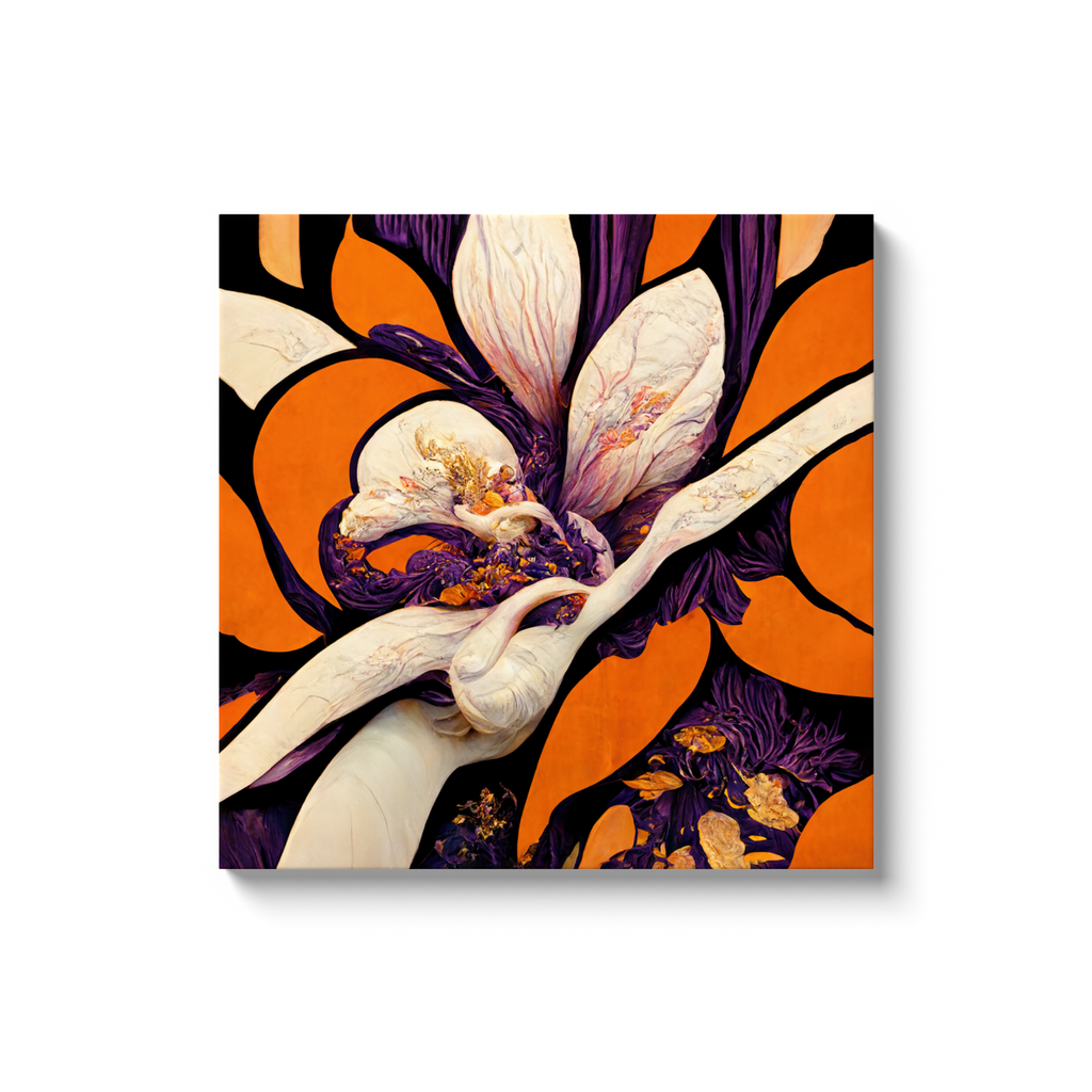 Art Nouveau, floral, Canvas Wraps