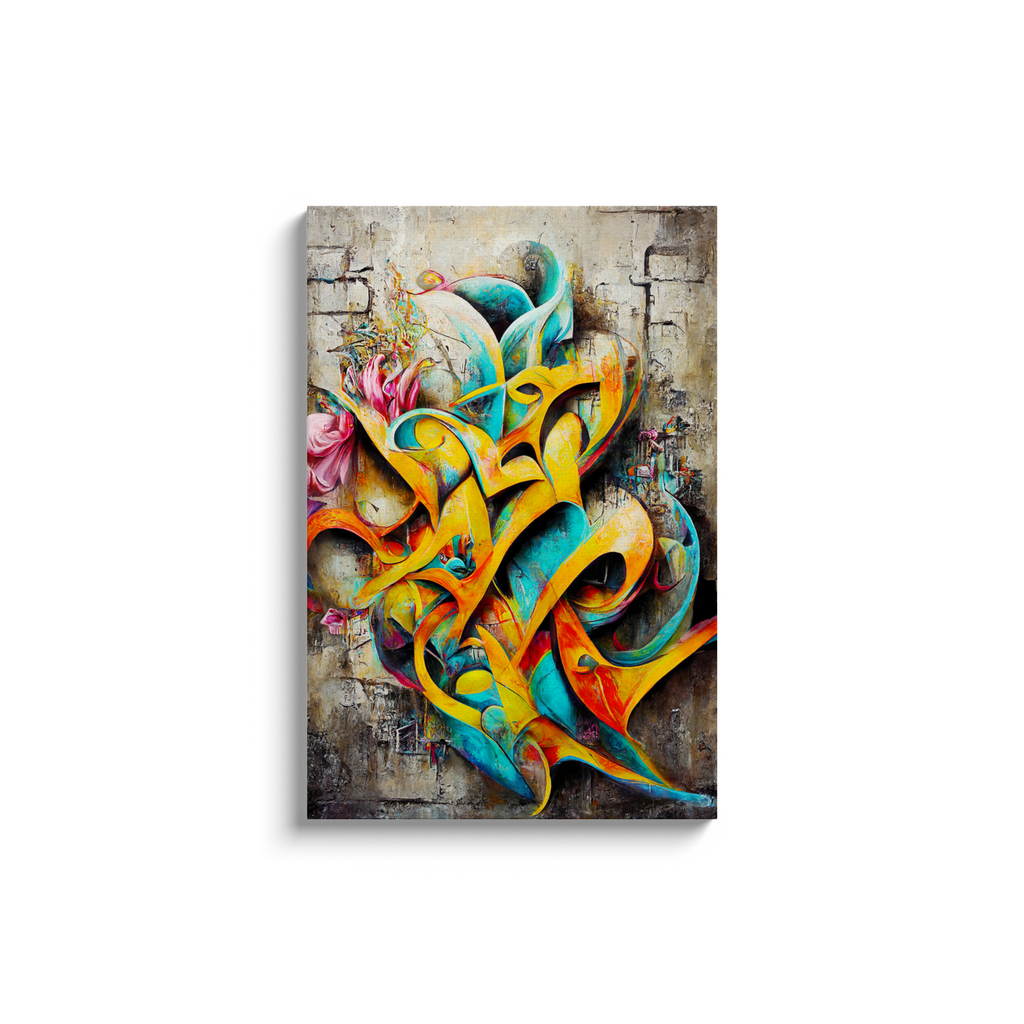 Canvas Wrap, Graffiti, Abstract, Grunge