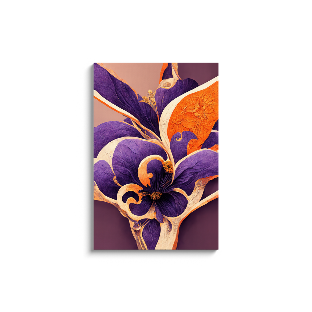 Art Nouveau, floral, Canvas Wraps