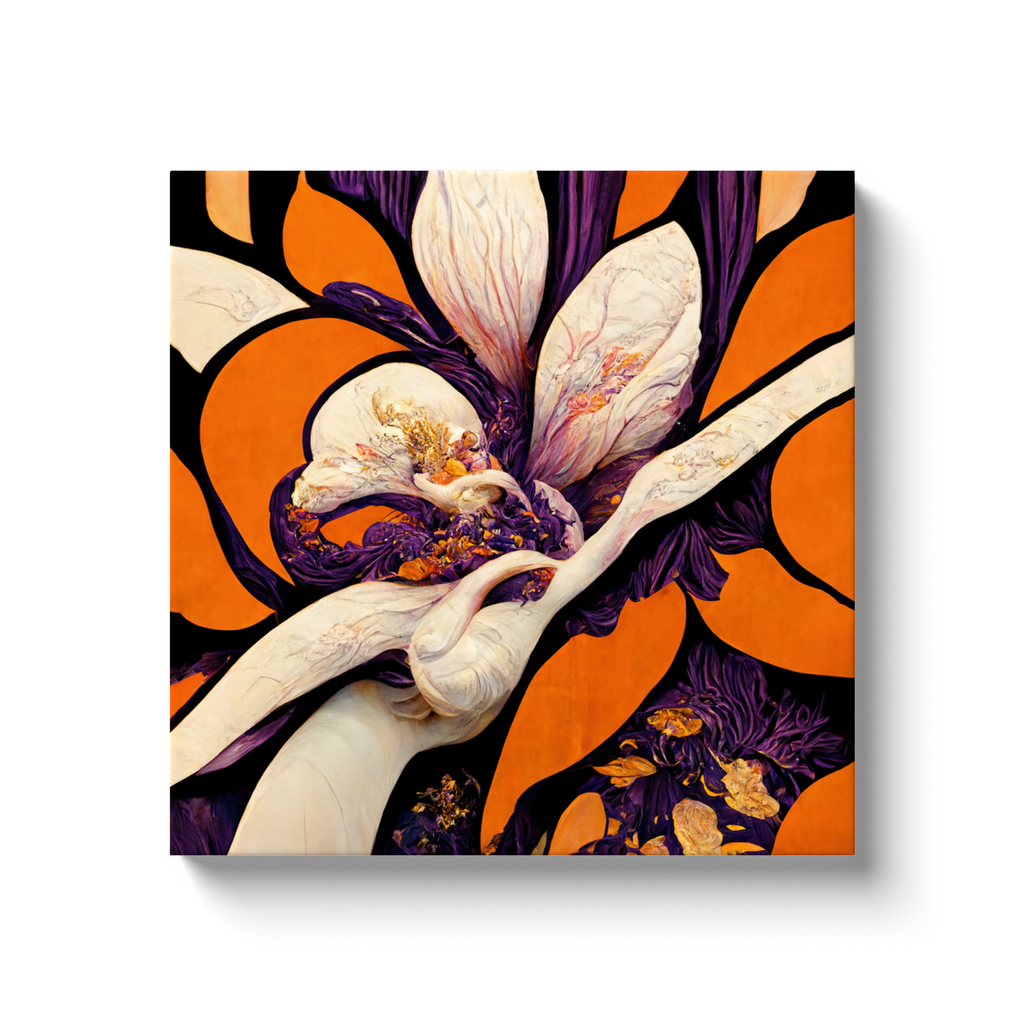 Art Nouveau, floral, Canvas Wraps