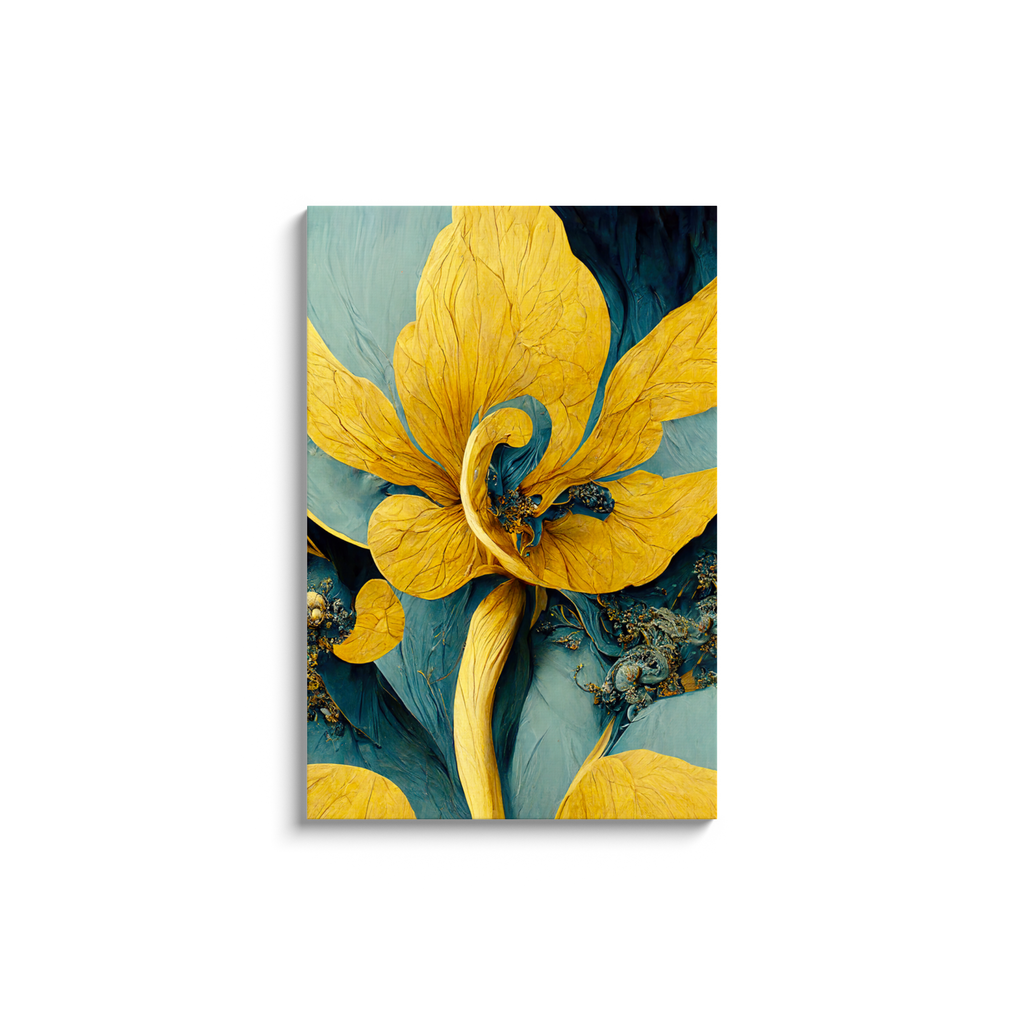 Art Nouveau, floral, Canvas Wraps