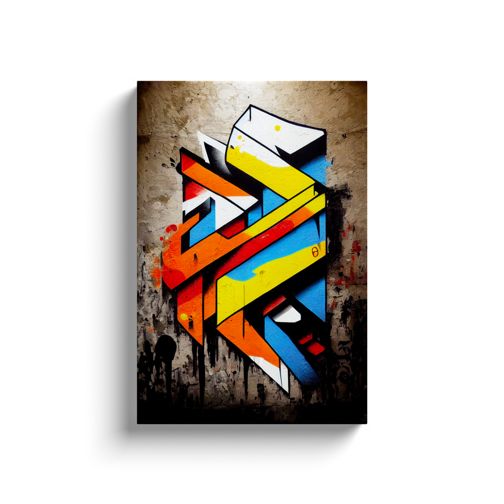 Canvas Wrap, Street Graffiti, Abstract