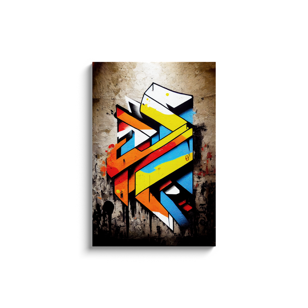 Canvas Wrap, Street Graffiti, Abstract