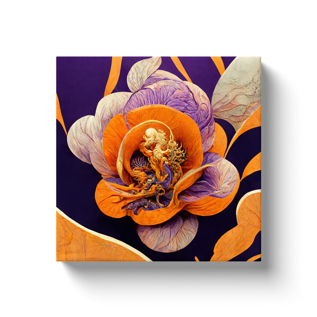 Art Nouveau, floral, Canvas Wraps