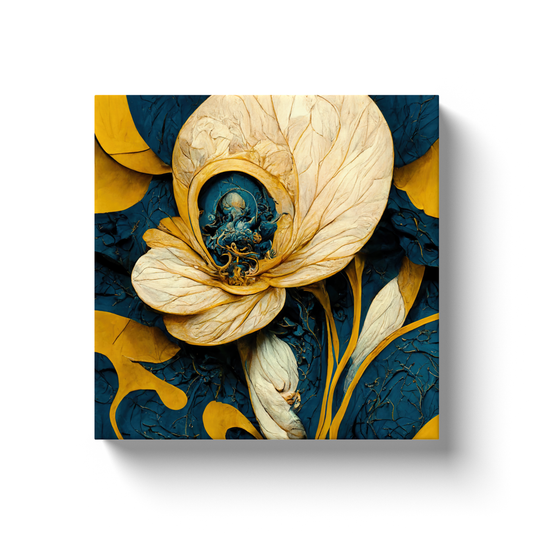 Art Nouveau, floral, Canvas Wraps