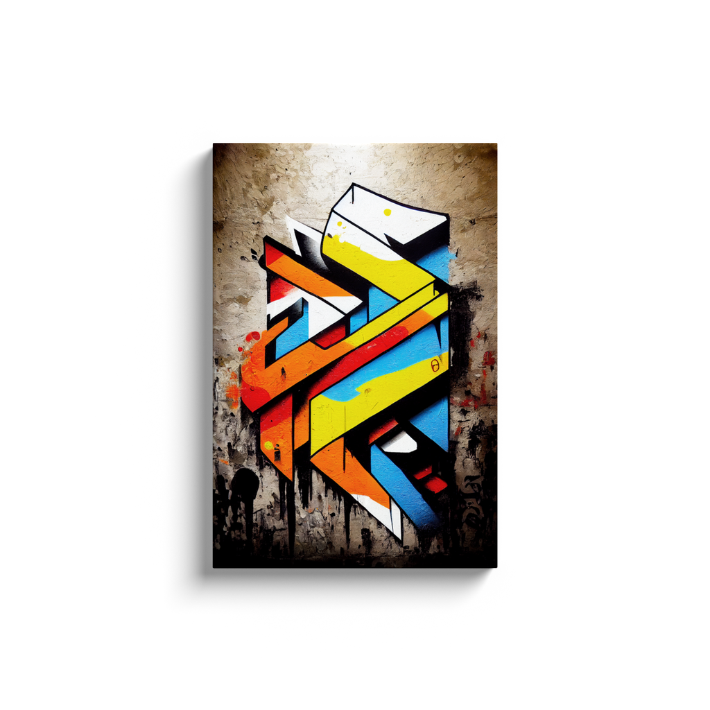 Canvas Wrap, Street Graffiti, Abstract