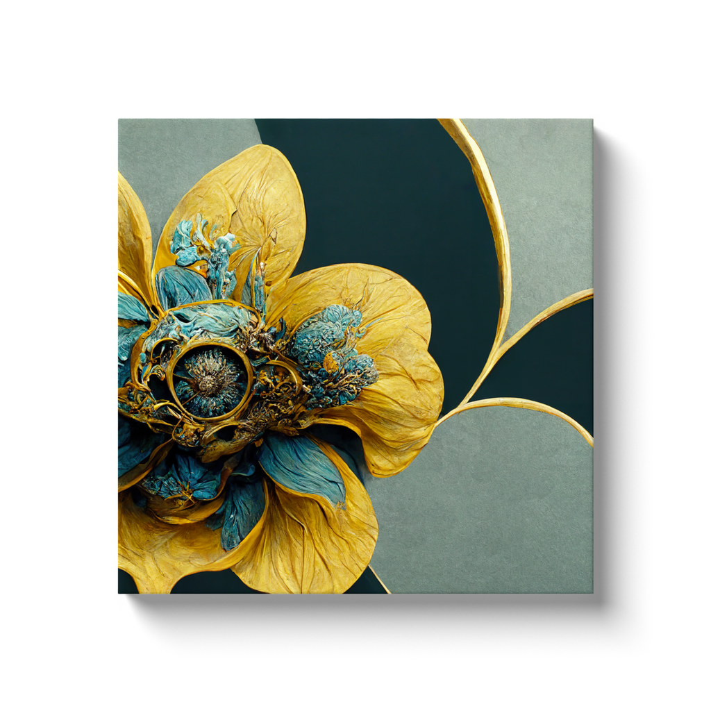 Art Nouveau, floral, Canvas Wraps