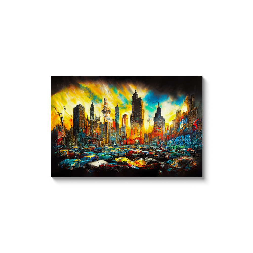 Cityscapes, Graffiti, Canvas wrap