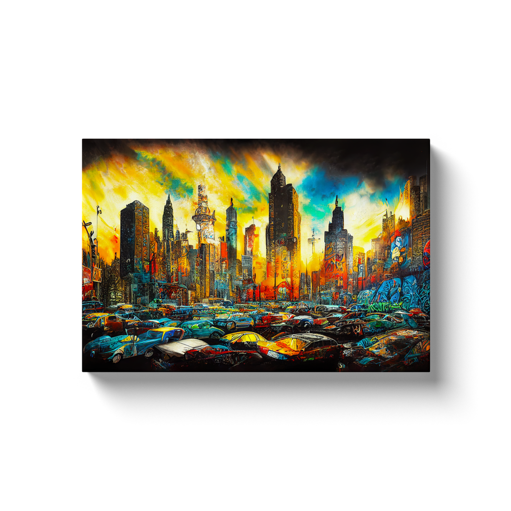 Cityscapes, Graffiti, Canvas wrap