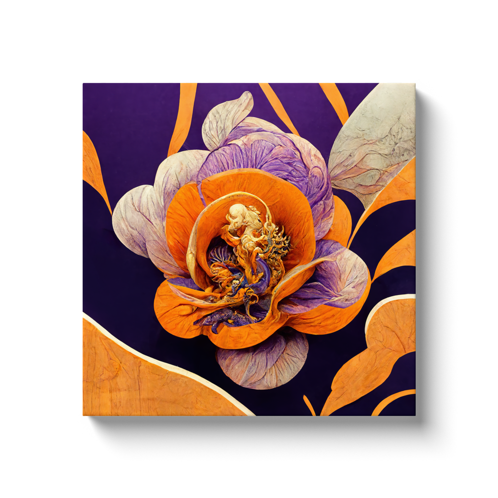 Art Nouveau, floral, Canvas Wraps