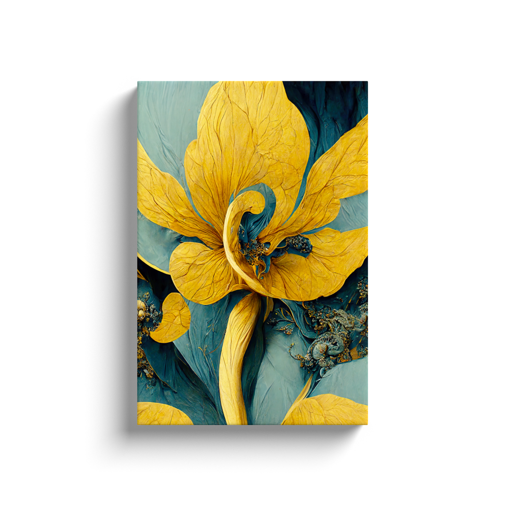 Art Nouveau, floral, Canvas Wraps