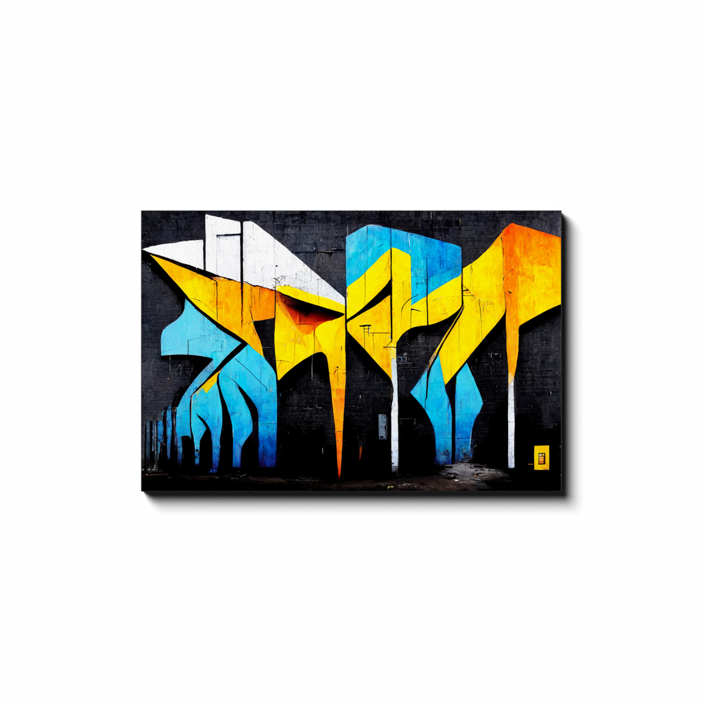 Canvas Wrap, Graffiti, Abstract, Grunge