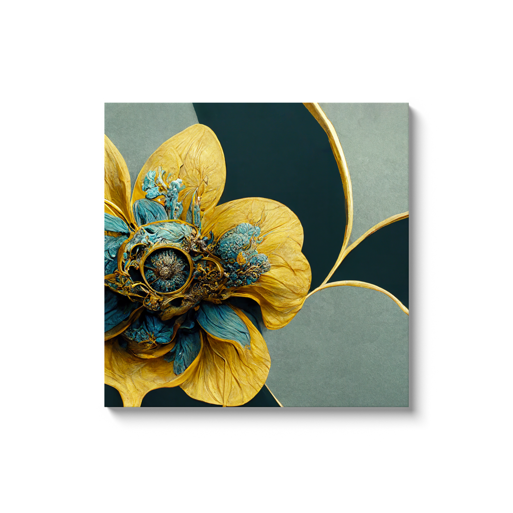 Art Nouveau, floral, Canvas Wraps