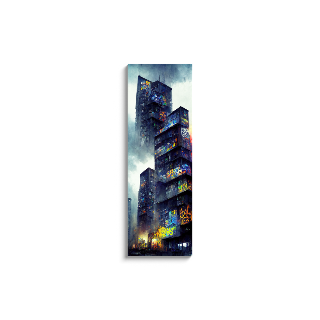 Cityscapes, Graffiti, Canvas wrap