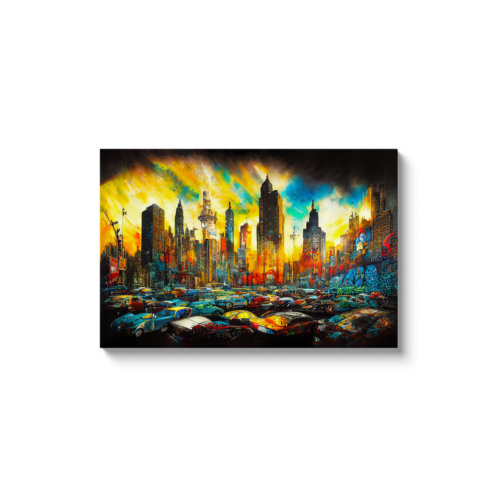 Cityscapes, Graffiti, Canvas wrap