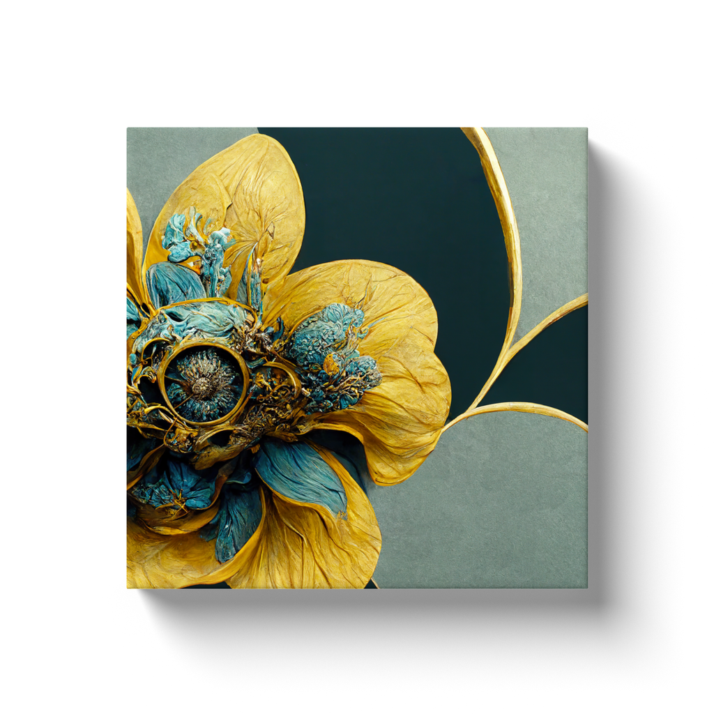 Art Nouveau, floral, Canvas Wraps