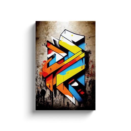 Canvas Wrap, Street Graffiti, Abstract